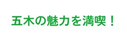 五木の魅力を満喫！